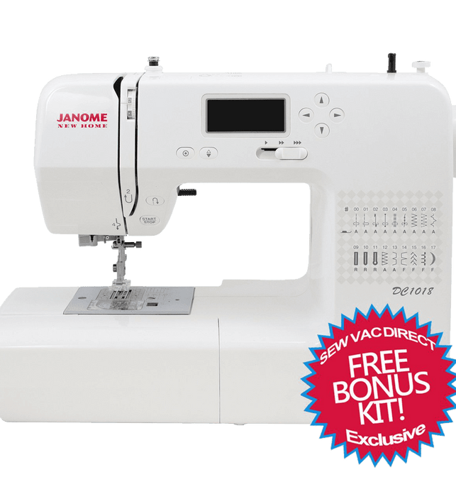 Janome DC1018 Sewing Machine With Free Bonus Kit