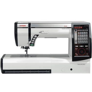 Janome Horizon Memory Craft 12000 Embroidery And Sewing Machine Includes Free Bonus Accessories